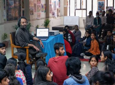 Interaction with Artist Vijender Sharma
