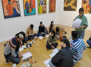 Interaction with Artist Vijender Sharma