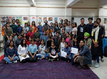 Interaction with Artist Vijender Sharma