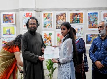Interaction with Artist Vijender Sharma
