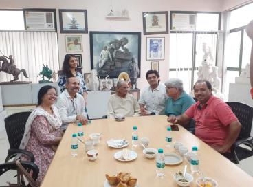 Visit to Studio of Padma Bhushan Ram Vanji Sutar Ji 
