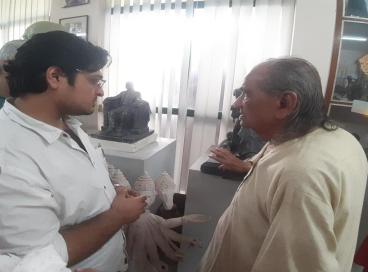 Visit to Studio of Padma Bhushan Ram Vanji Sutar Ji 