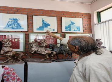Visit to Studio of Padma Bhushan Ram Vanji Sutar Ji 